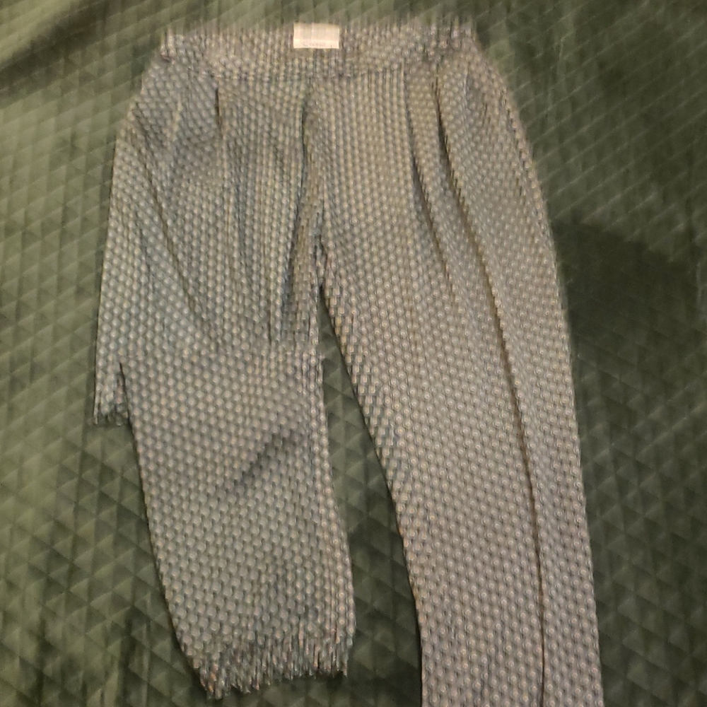 Evima high waisted patterned pleated slacks - Picture 2 of 6